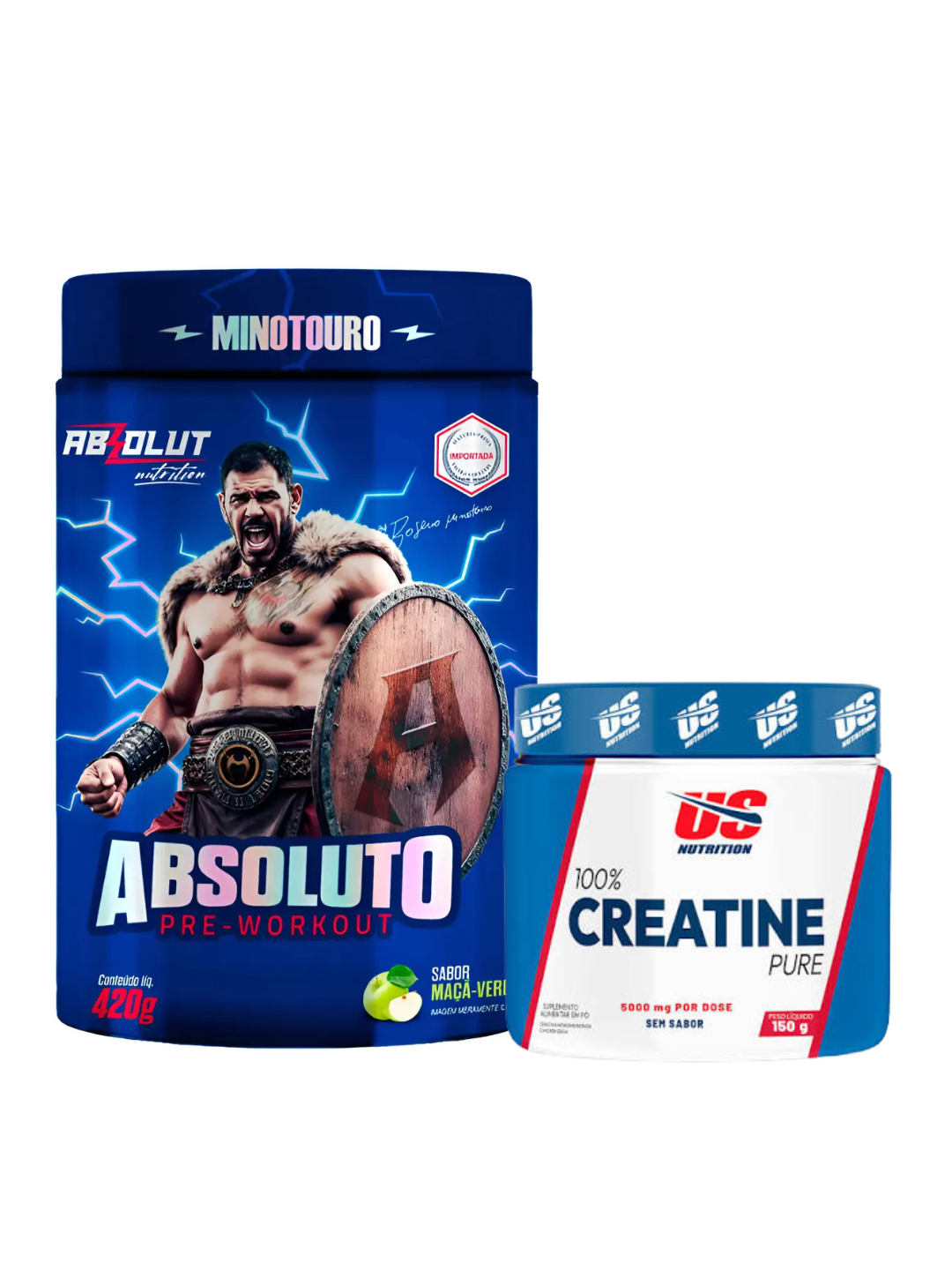 Pré-Treino Absoluto Minotouro + Creatina US 150g