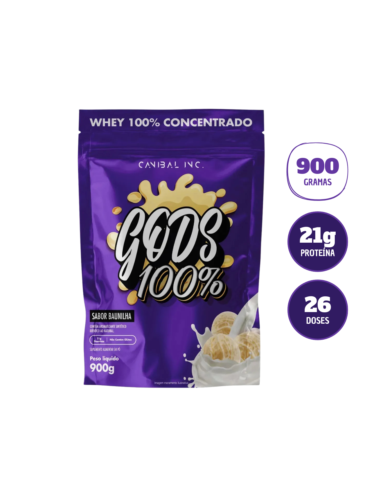 Gods Whey 100% Canibal Inc.