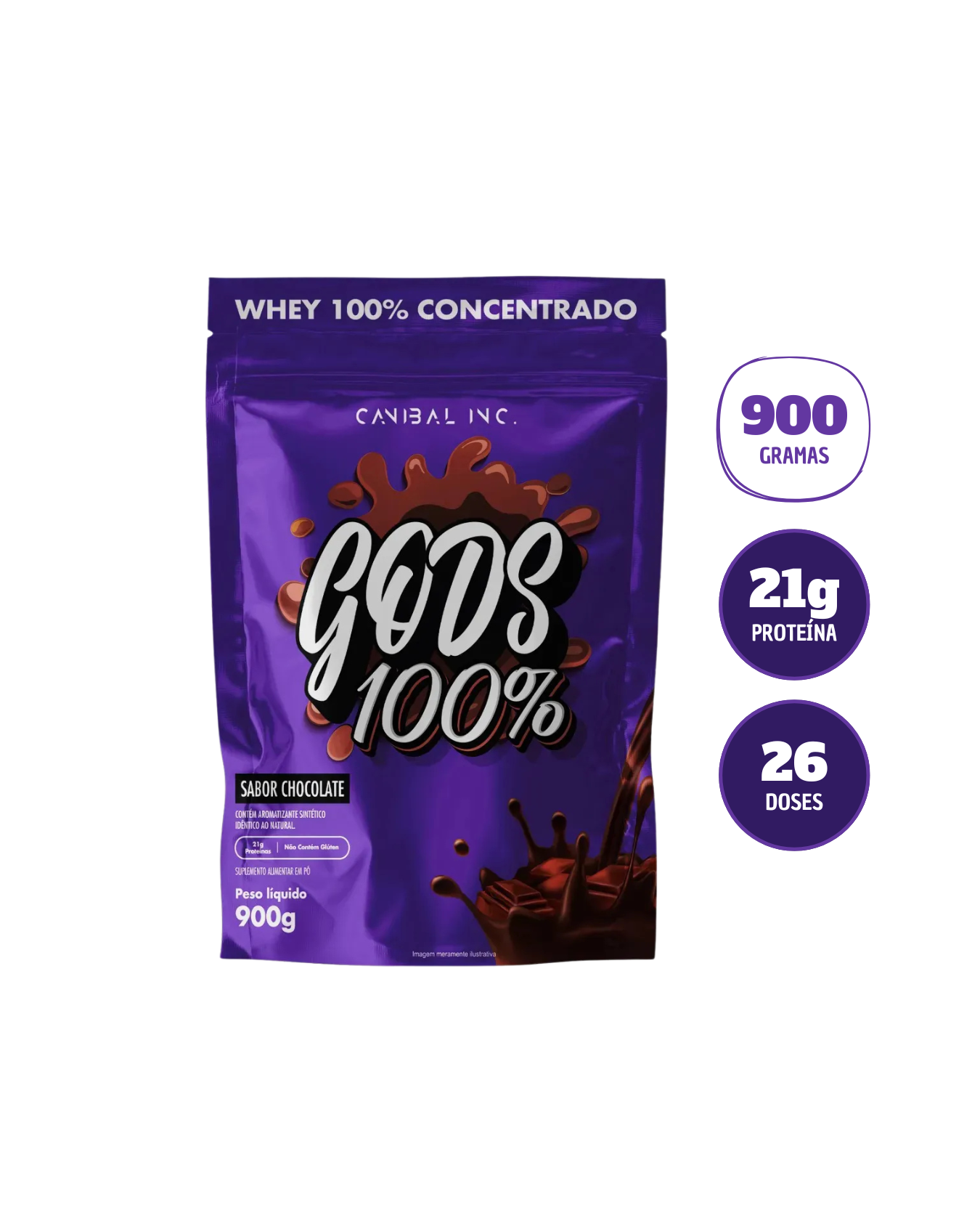 Gods Whey 100% Canibal Inc.