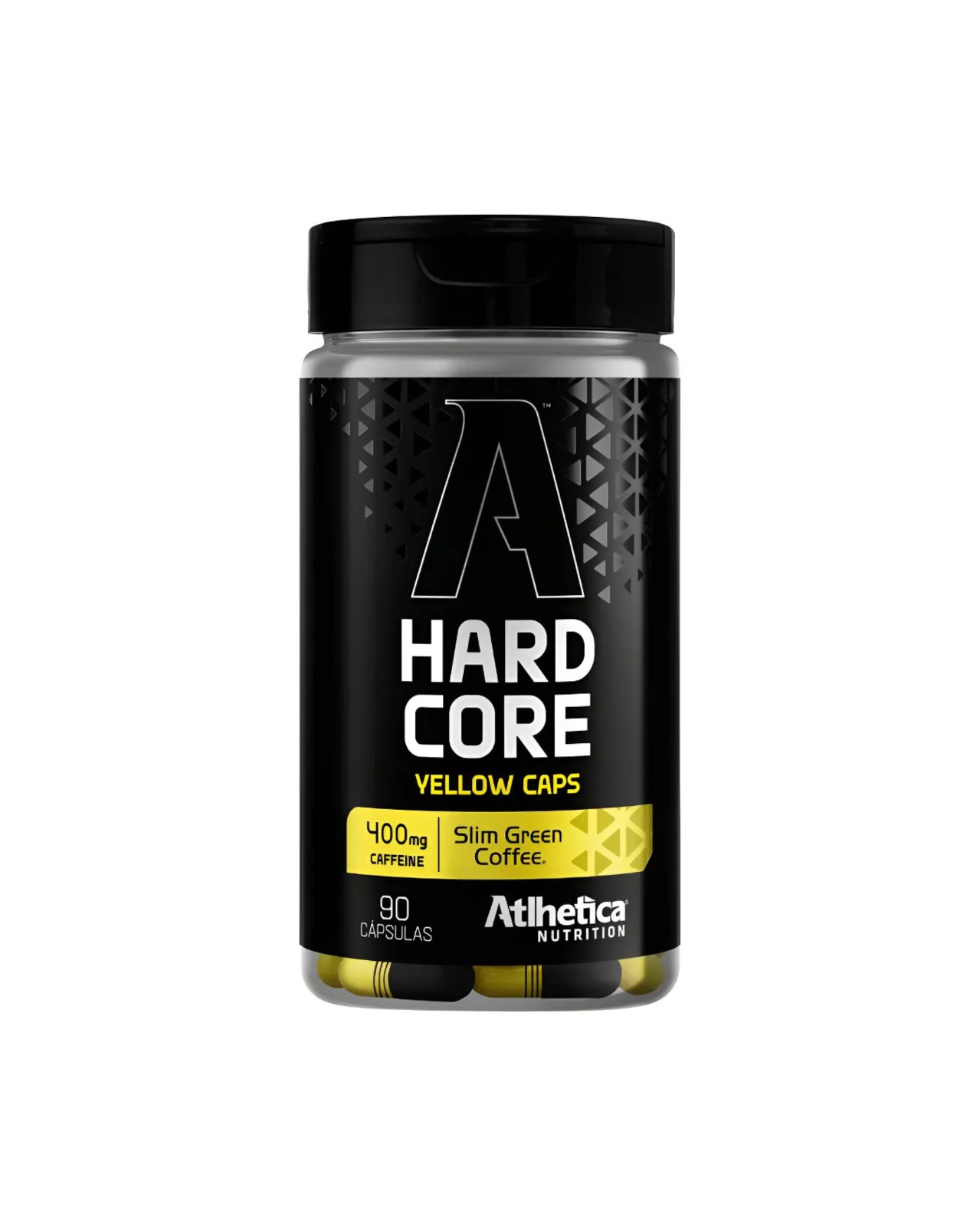ATLHETICA NUTRITION HARDCORE YELLOW CAPS 400G CAFFEINE