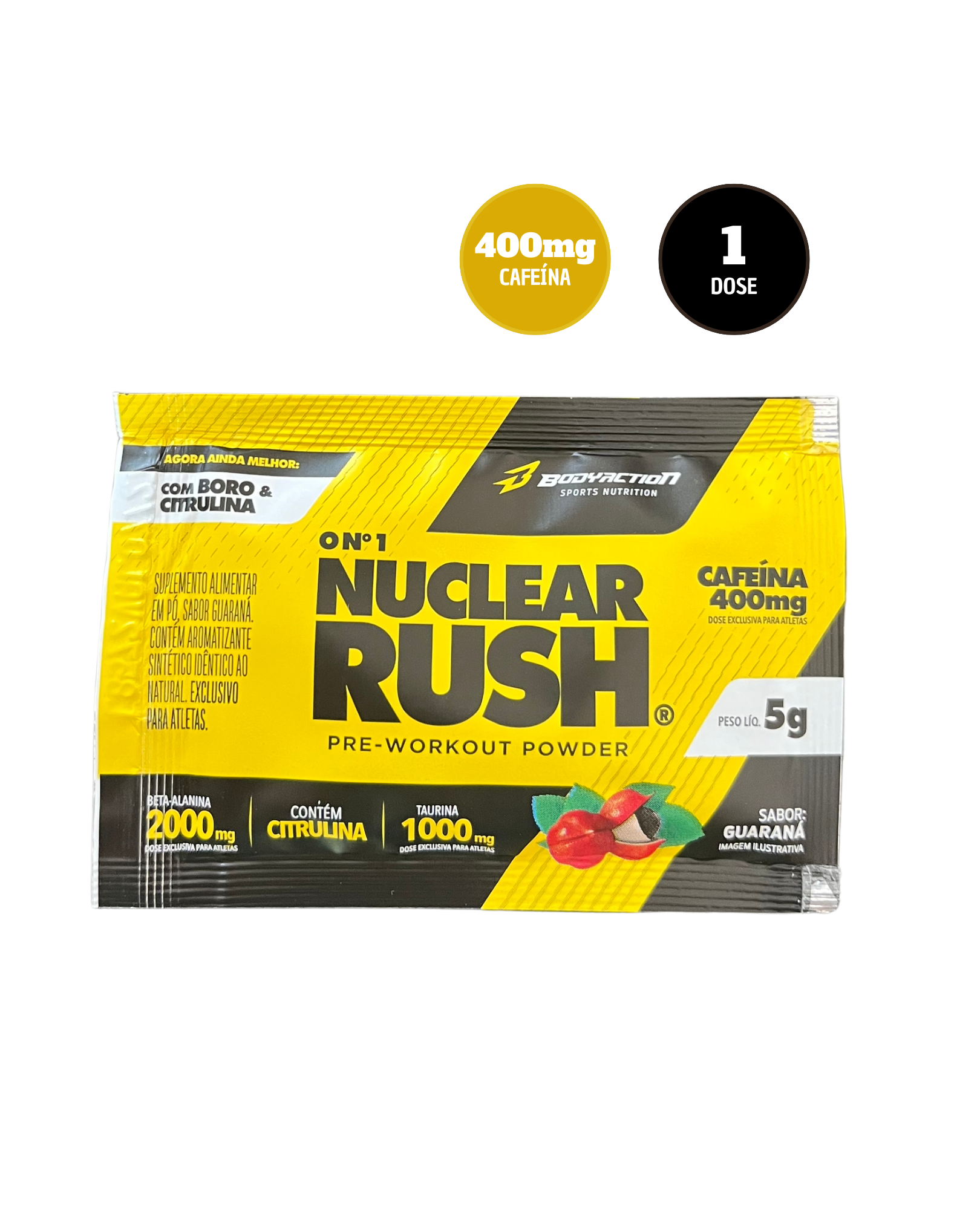 Dose Pré-Treino Nuclear Rush