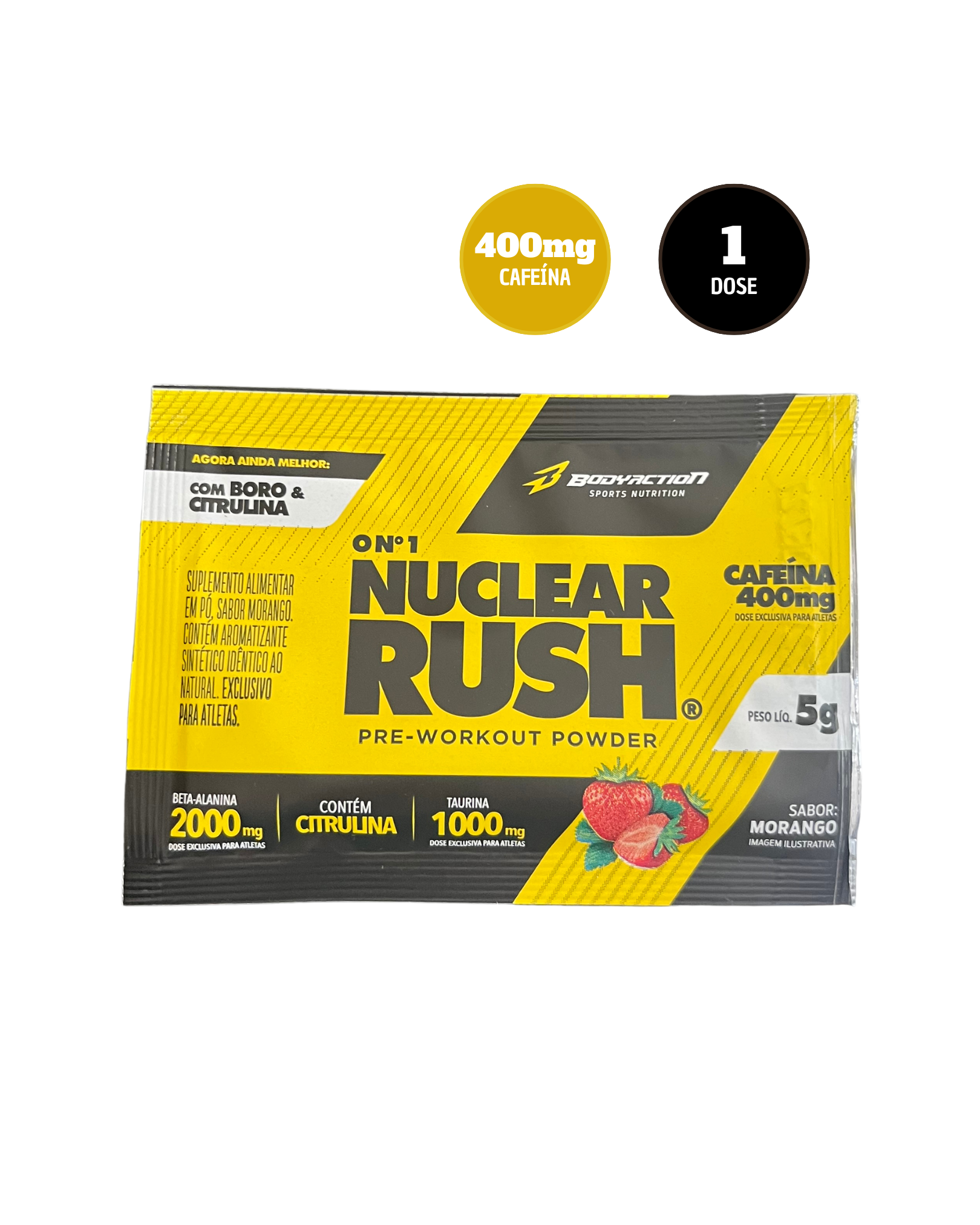 Dose Pré-Treino Nuclear Rush